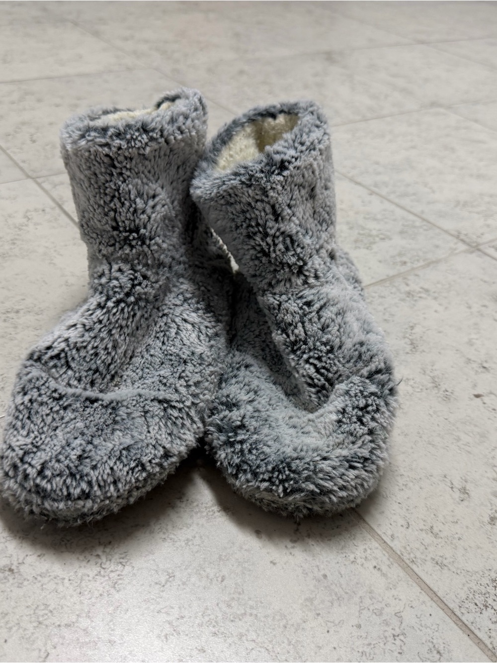 Snookiz Plush Slippers - Gray Faux Fur loungewear